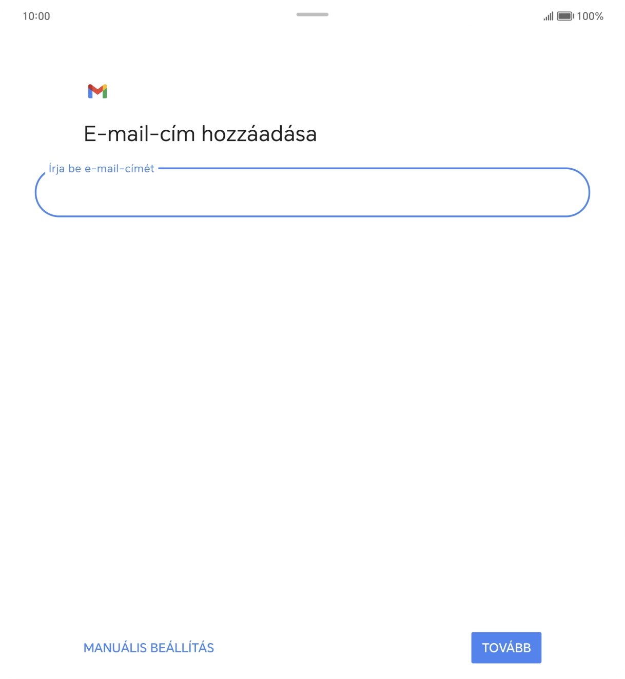 Válaszd a TOVÁBB lehetőséget.