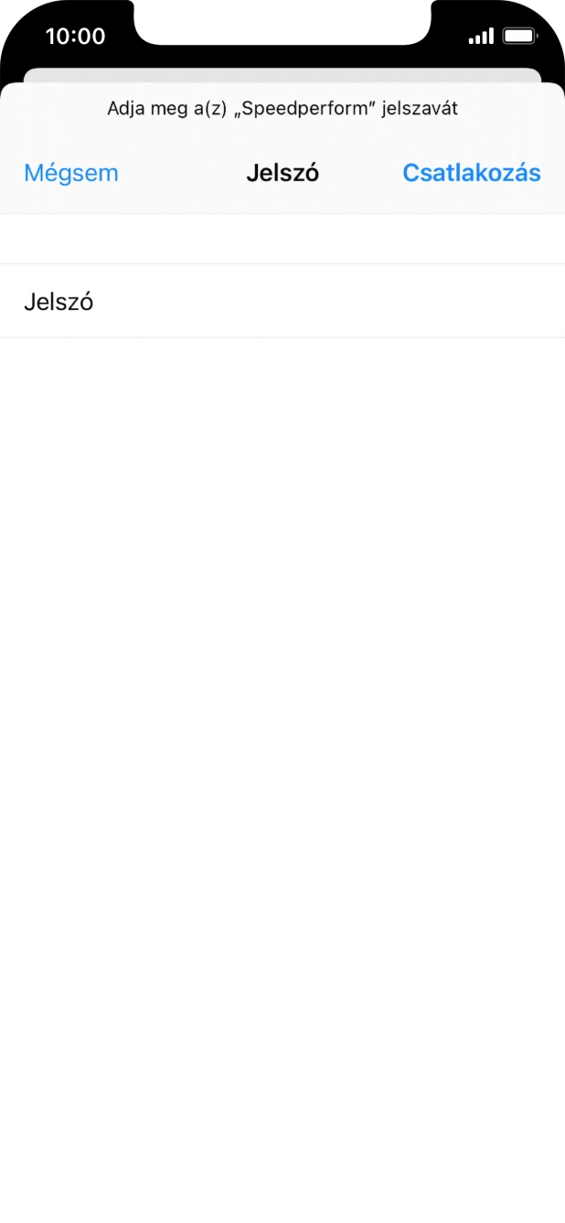 Írd be a Wi-Fi hálózatodhoz tartózó jelszót, és válaszd a Csatlakozás lehetőséget.