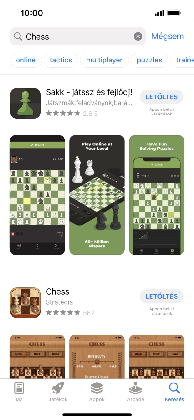 Kattints a kívánt alkalmazásra. Kattints a kívánt alkalmazásra.