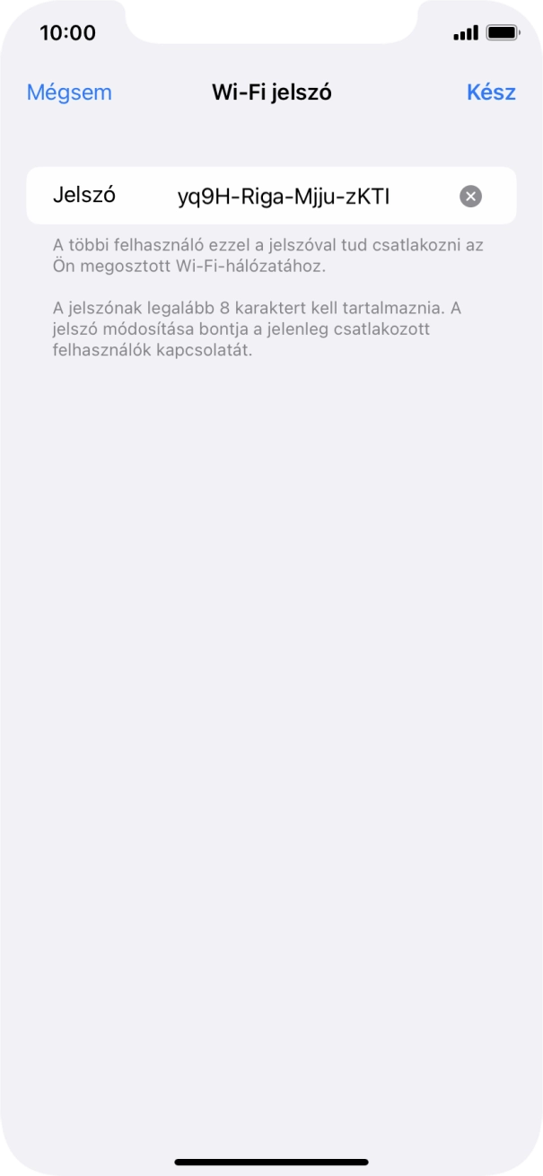 Válaszd a Kész lehetőséget.