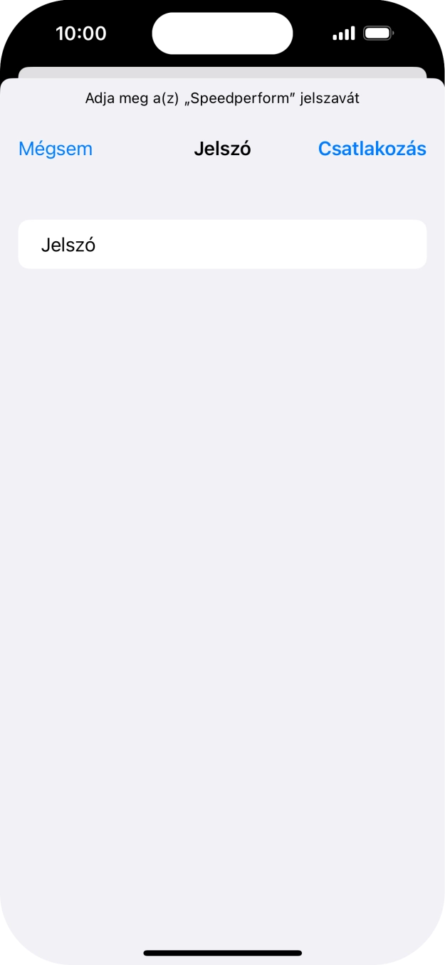 Válaszd a Csatlakozás lehetőséget. Válaszd a Csatlakozás lehetőséget.
