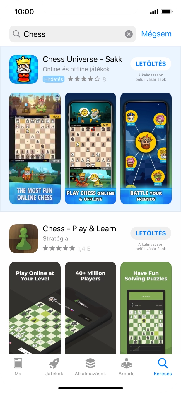 Kattints a kívánt alkalmazásra.