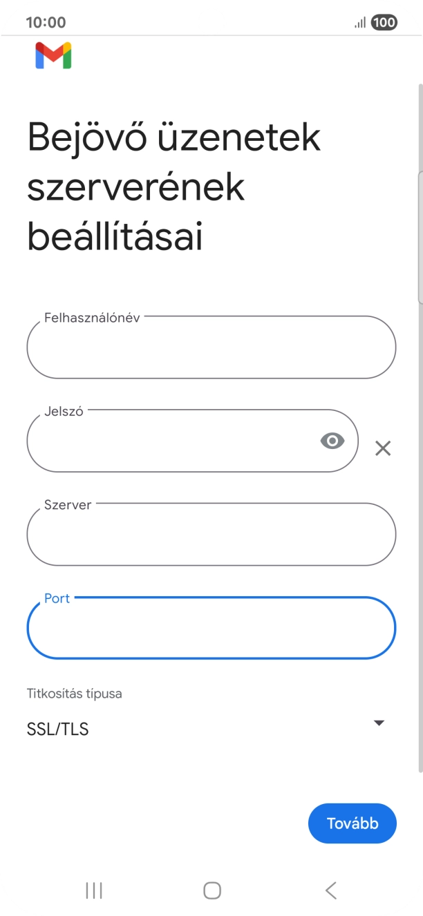 Válaszd a Tovább lehetőséget.