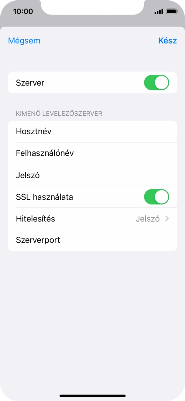 Kattints az „SSL használata” melletti csúszkára a funkció kikapcsolásához.