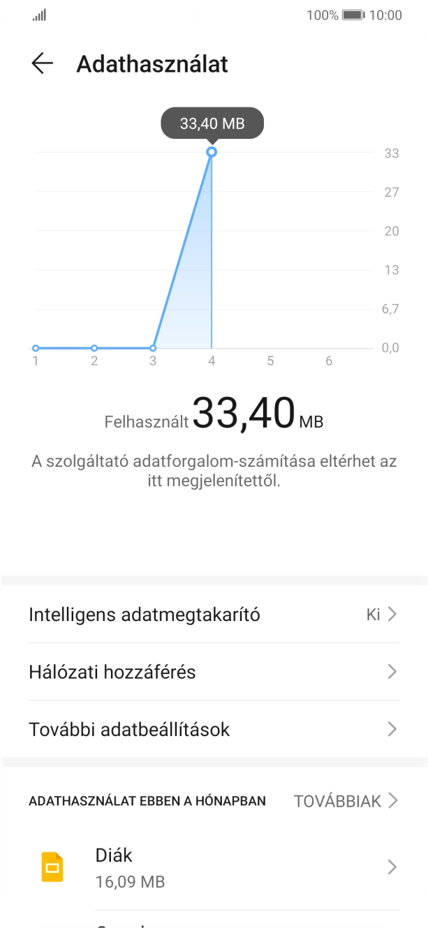 Válaszd a Hálózati hozzáférés lehetőséget.
