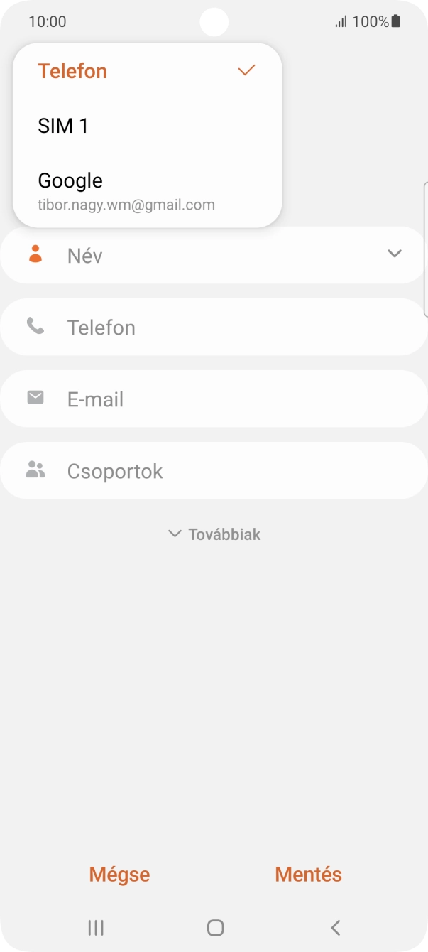 Válaszd a Telefon lehetőséget. Válaszd a Telefon lehetőséget.