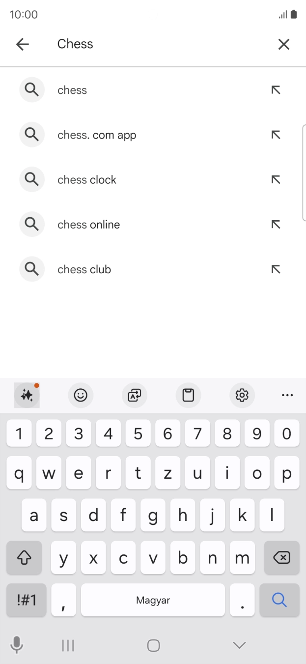 Írd be a keresett alkalmazás nevét vagy kategóriáját, és kattints a keresés ikonra.