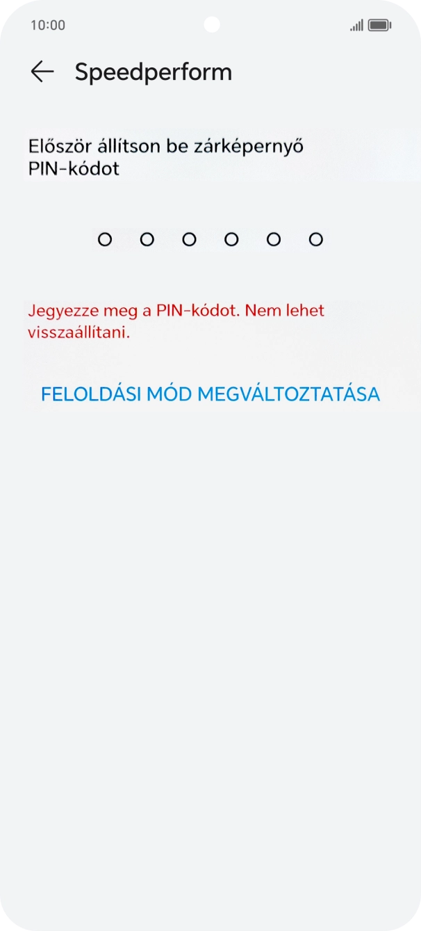 Válaszd a FELOLDÁSI MÓD MEGVÁLTOZTATÁSA lehetőséget. Válaszd a FELOLDÁSI MÓD MEGVÁLTOZTATÁSA lehetőséget.