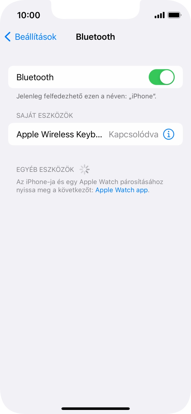 Húzd az ujjad felfelé a kijelző aljáról, hogy visszatérj a kezdőképernyőhöz.