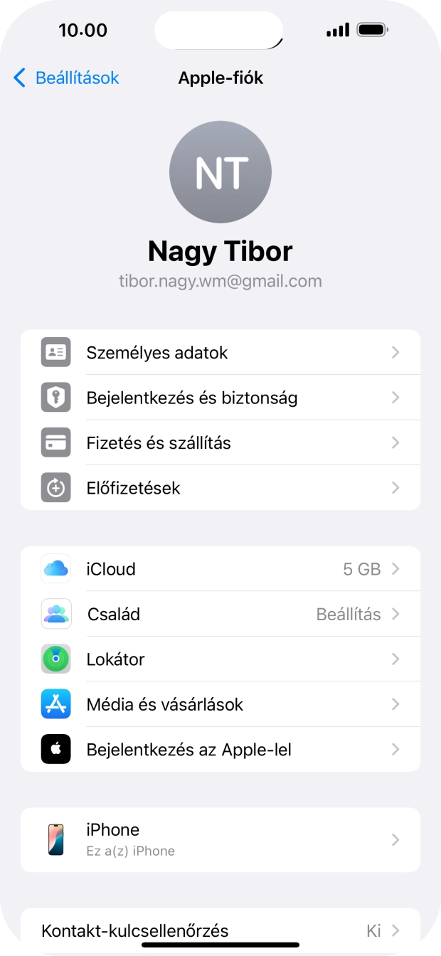 Húzd az ujjad felfelé a kijelző aljáról, hogy visszatérj a kezdőképernyőhöz.