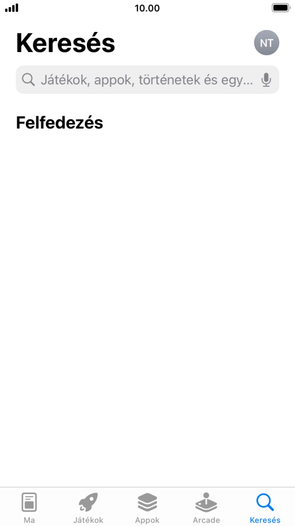 Kattints a keresés mezőre, és írd be a keresett alkalmazás nevét vagy tárgykörét. Kattints a keresés mezőre, és írd be a keresett alkalmazás nevét vagy tárgykörét.