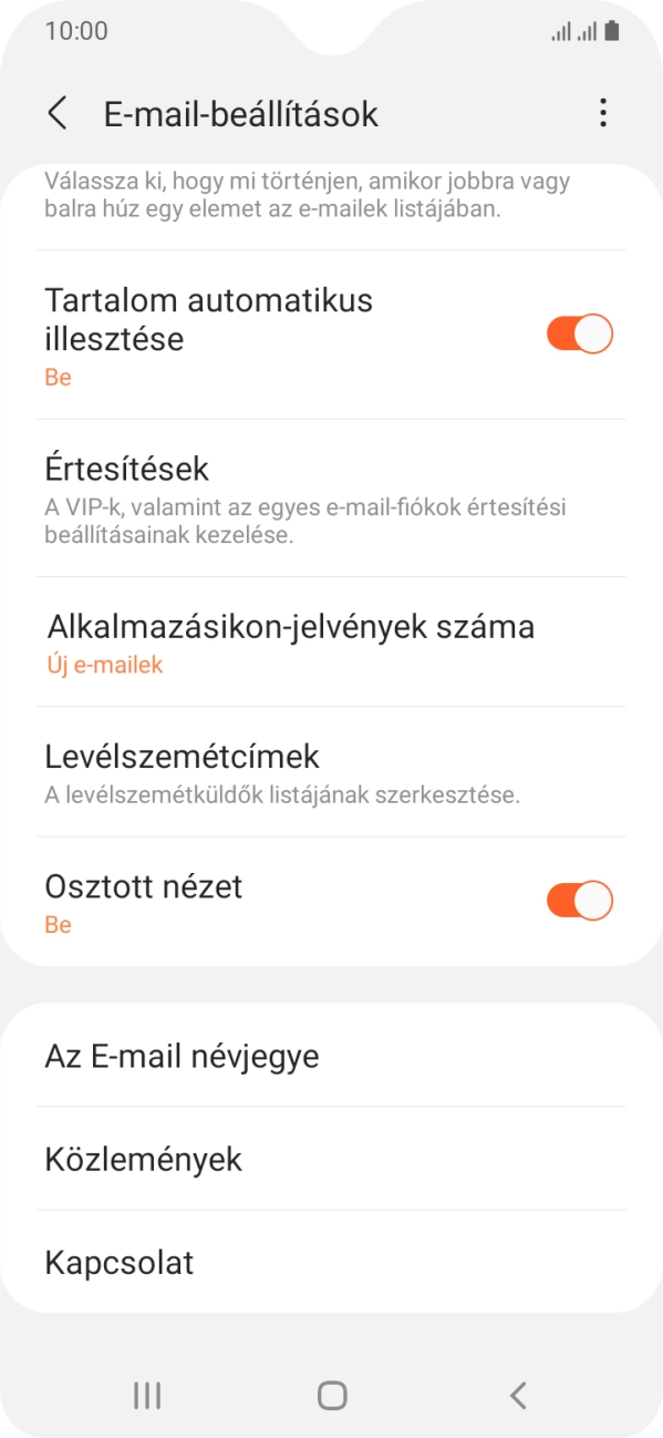 Válaszd az Értesítések lehetőséget.