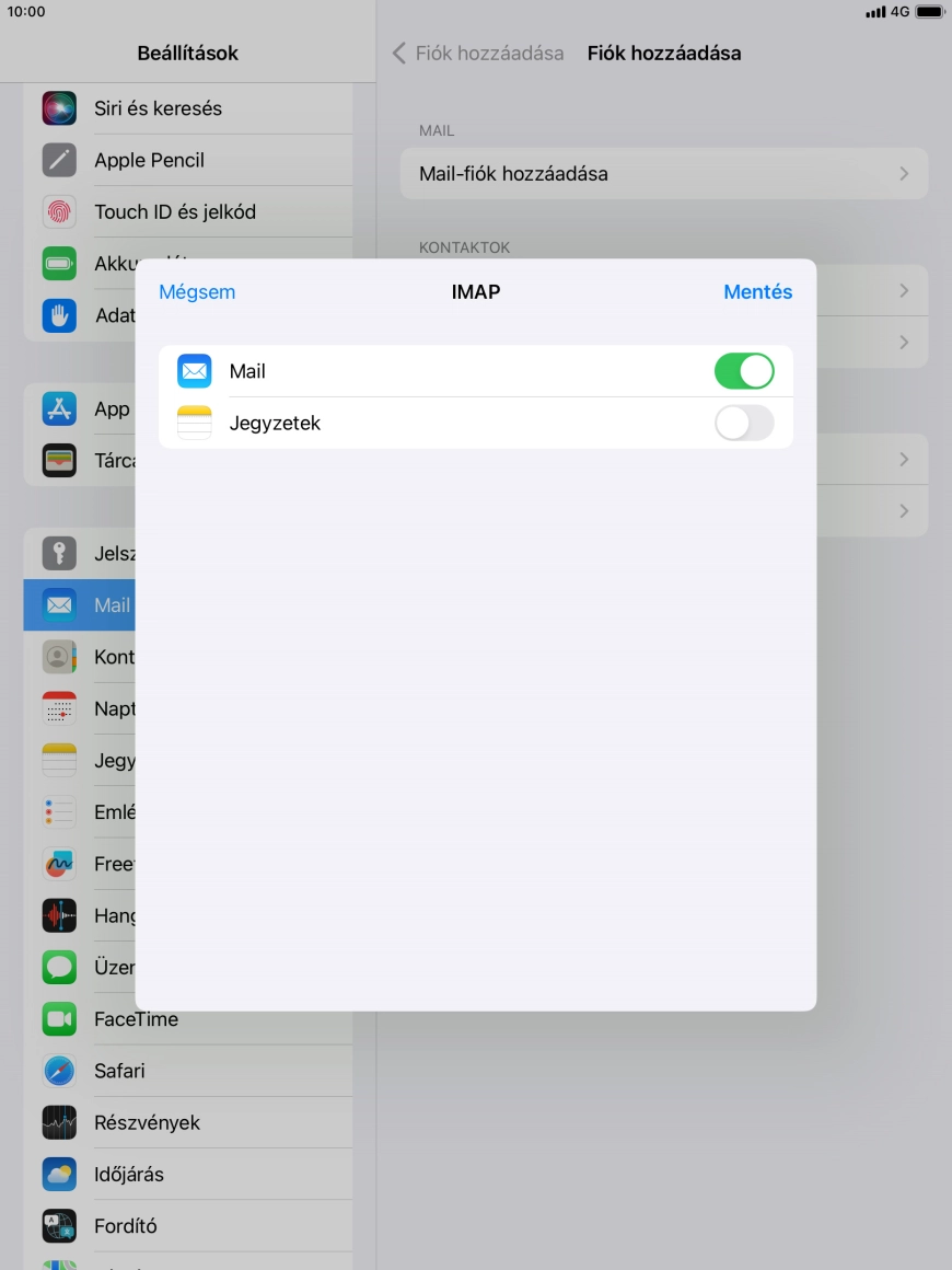 Válaszd a Mentés lehetőséget. Beállította a rendszer az e-mail-fiókodat. Amennyiben további beállításokat kívánsz alkalmazni a bejövő és kimenő szerverhez, az alábbi lépésekkel folytasd.