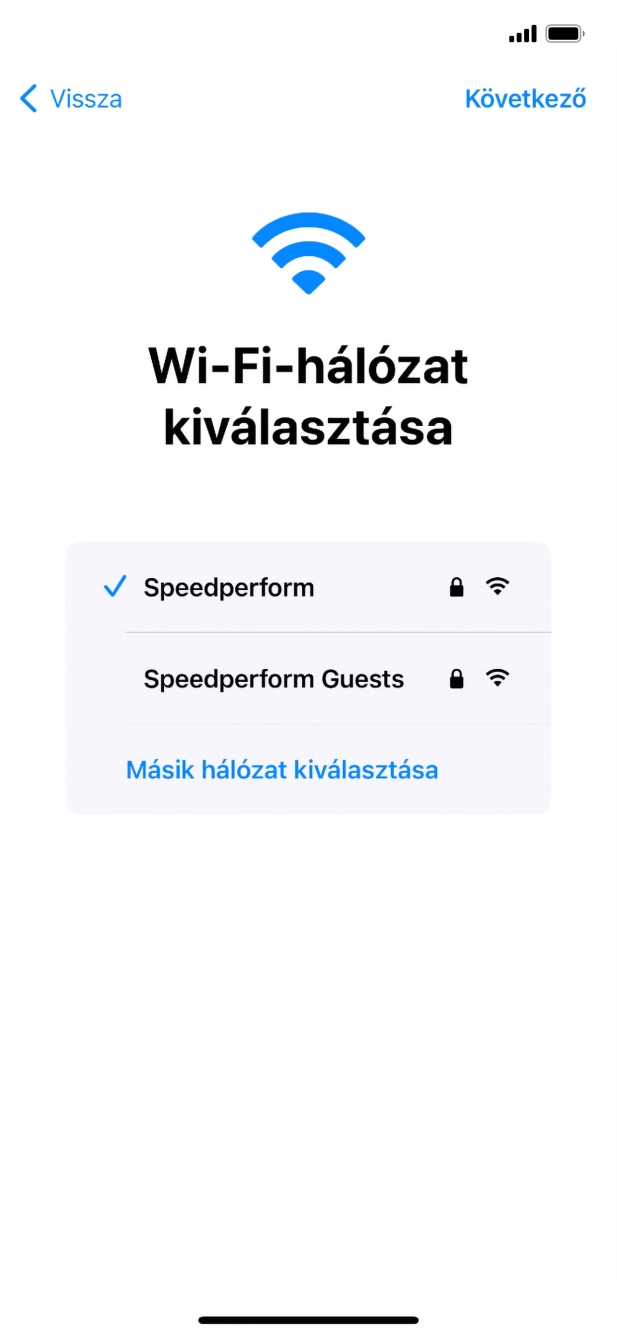 Válaszd a Következő lehetőséget.
