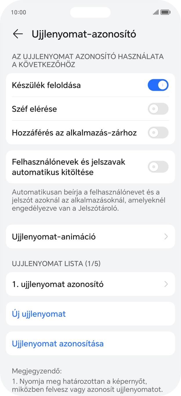 Kattints a kívánt beállítások melletti csúszkákra a funkciók be- vagy kikapcsolásához.
