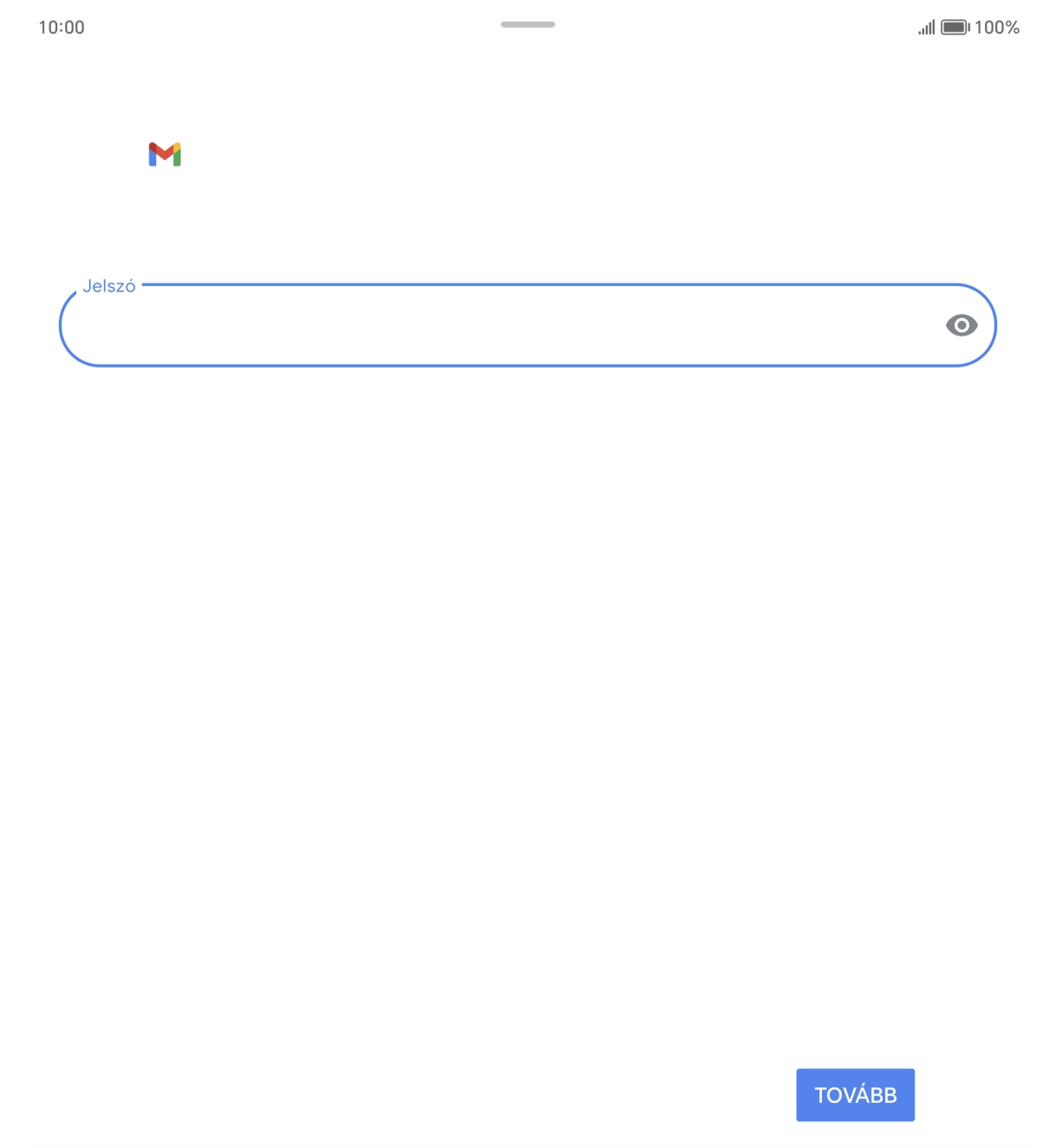 Válaszd a TOVÁBB lehetőséget.