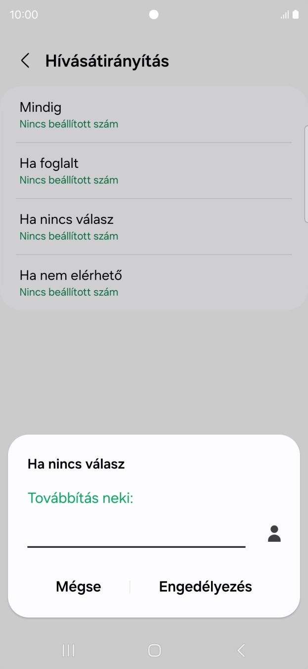 Írd be a +36709090999 számot és válaszd az Engedélyezés lehetőséget.