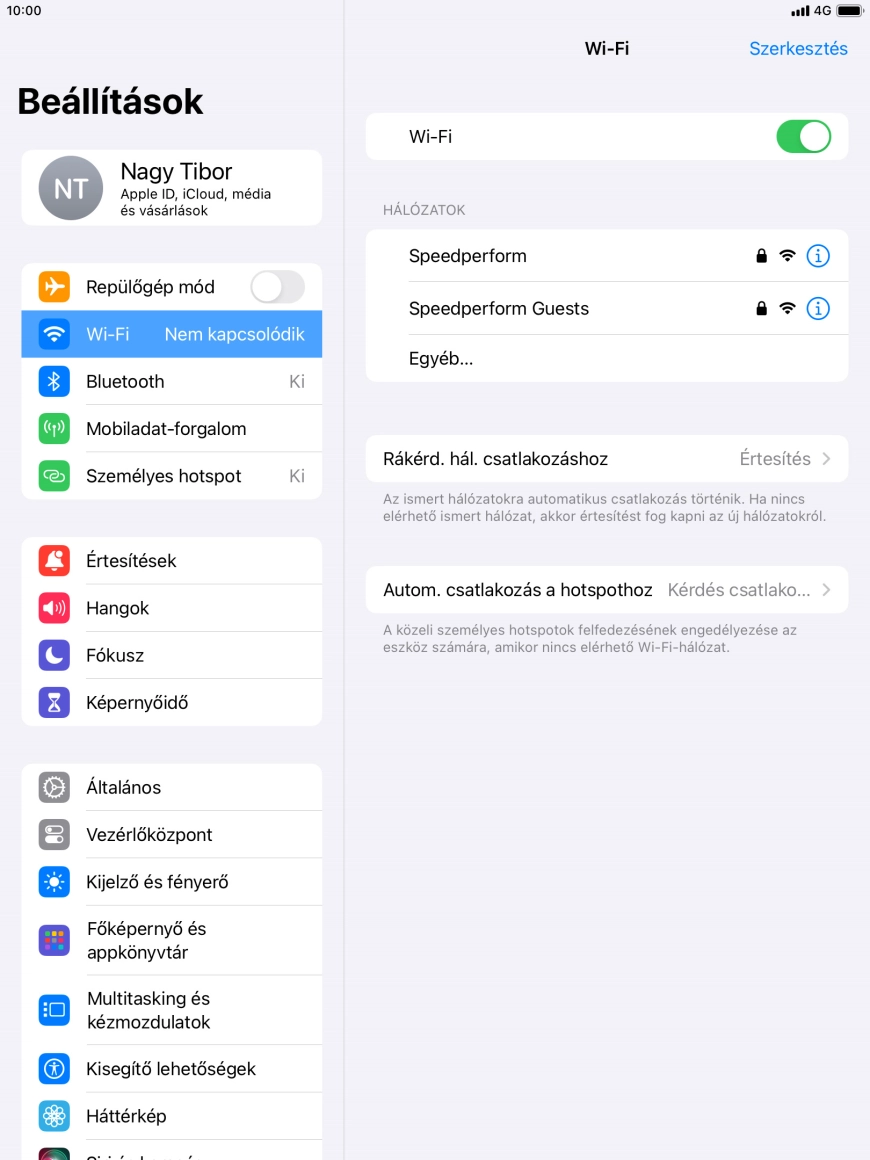 Kattints a kívánt Wi-Fi hálózatra, és írd be a Wi-Fi hálózathoz tartózó jelszót.