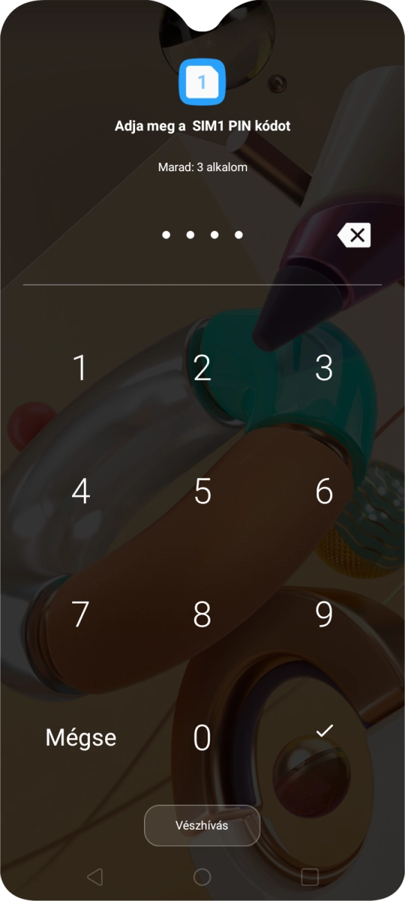 Amennyiben a telefon kéri, írd be a PIN-kódodat, és kattints a jóváhagyás ikonra.