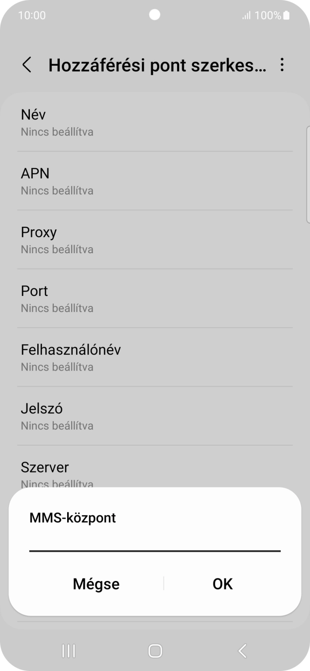 Írd be azt, hogy http://mms.one.hu/servlets/mms, és válaszd az OK lehetőséget.