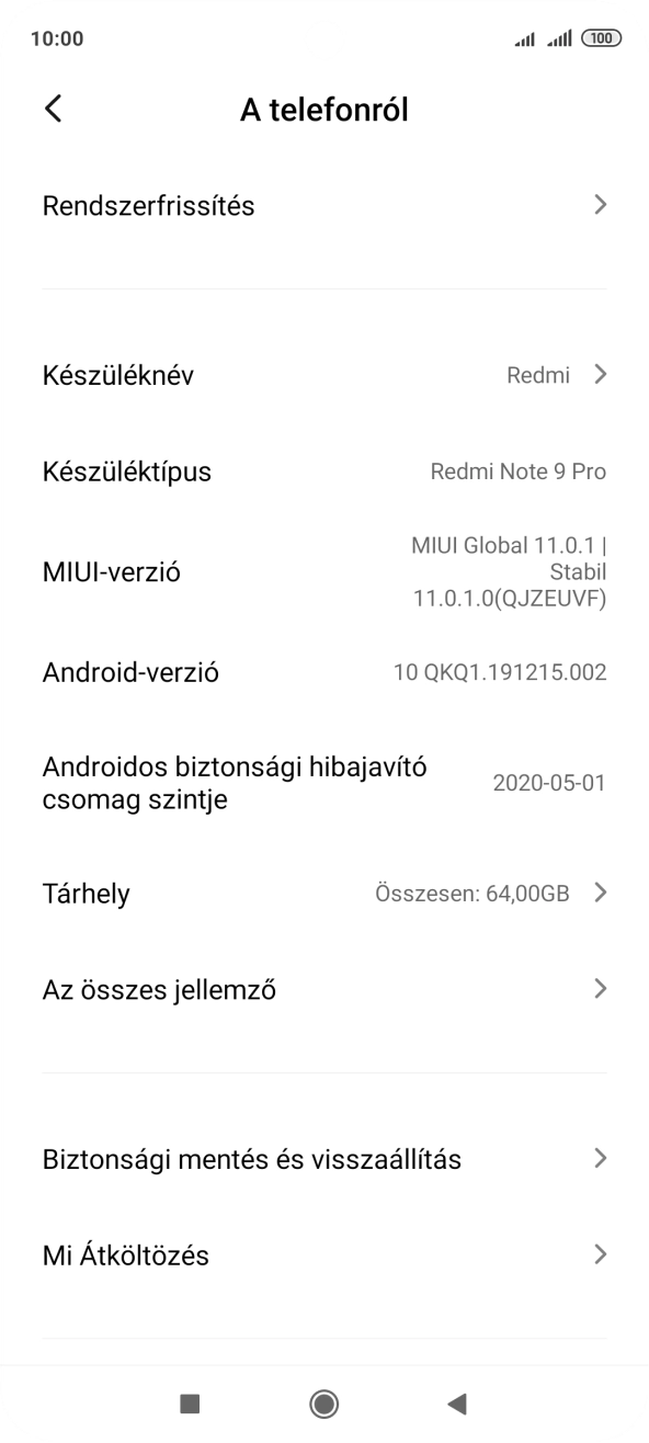 Válaszd a Biztonsági mentés és visszaállítás lehetőséget.