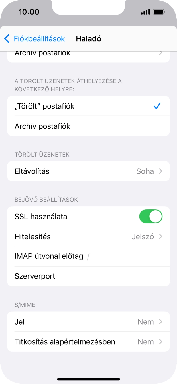 Válaszd a Hitelesítés lehetőséget.