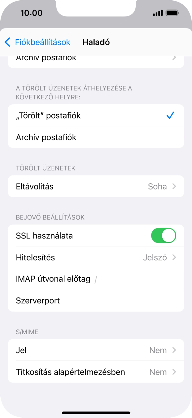 Válaszd a Hitelesítés lehetőséget.