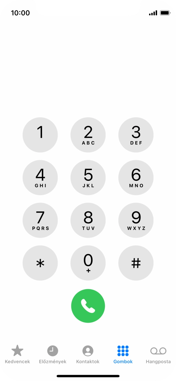 Válaszd a Gombok lehetőséget. Válaszd a Gombok lehetőséget.