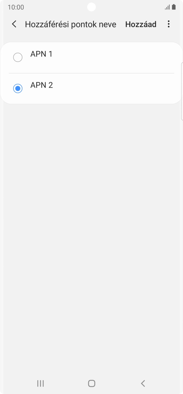 A befejezéshez, és ahhoz, hogy visszatérhess a főképernyőhöz, nyomd meg a főgombot.