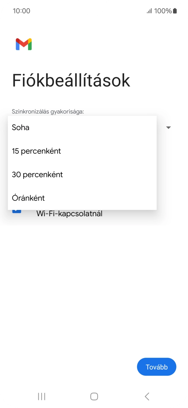 Válaszd ki a kívánt beállítást.
