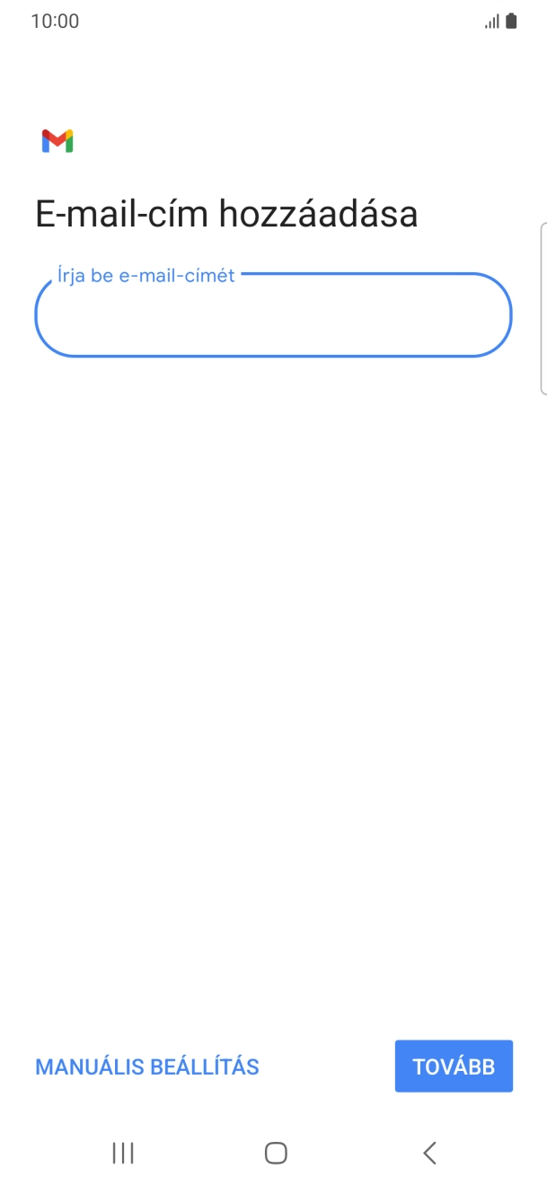 Válaszd a TOVÁBB lehetőséget.