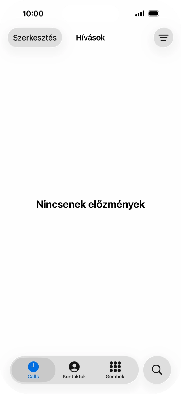 Válaszd a Gombok lehetőséget. Válaszd a Gombok lehetőséget.
