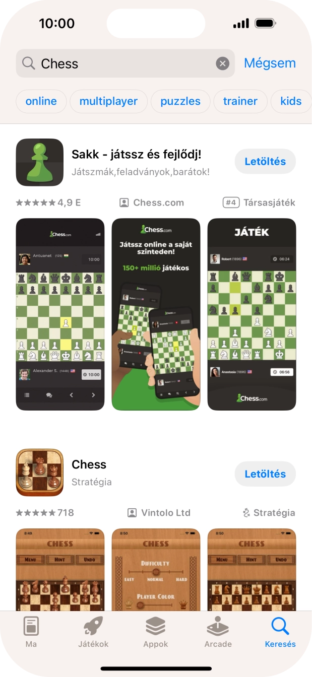 Kattints a kívánt alkalmazásra.