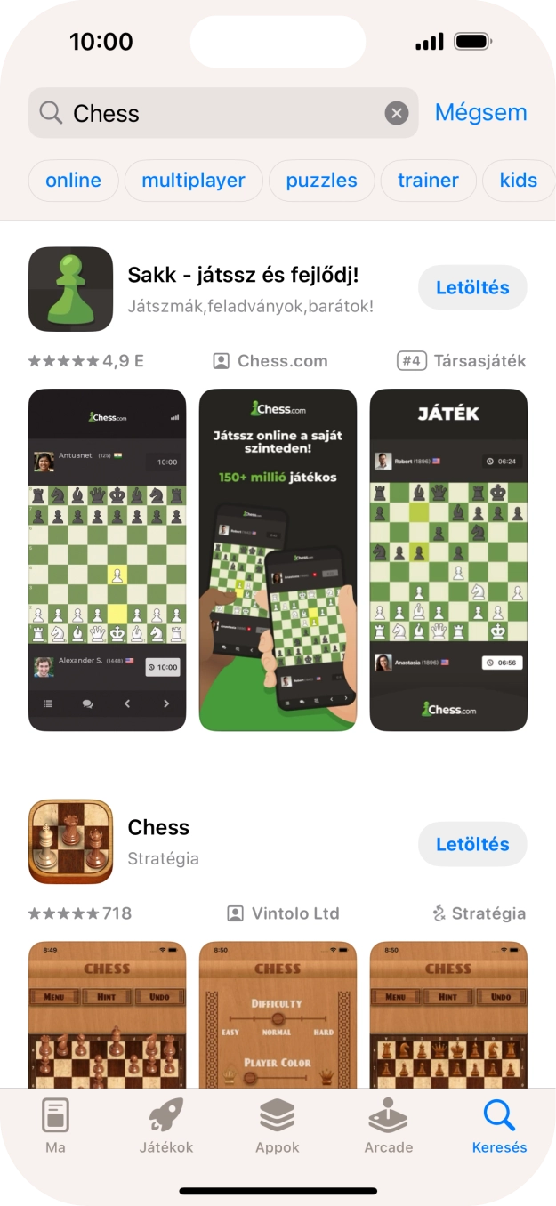 Kattints a kívánt alkalmazásra.