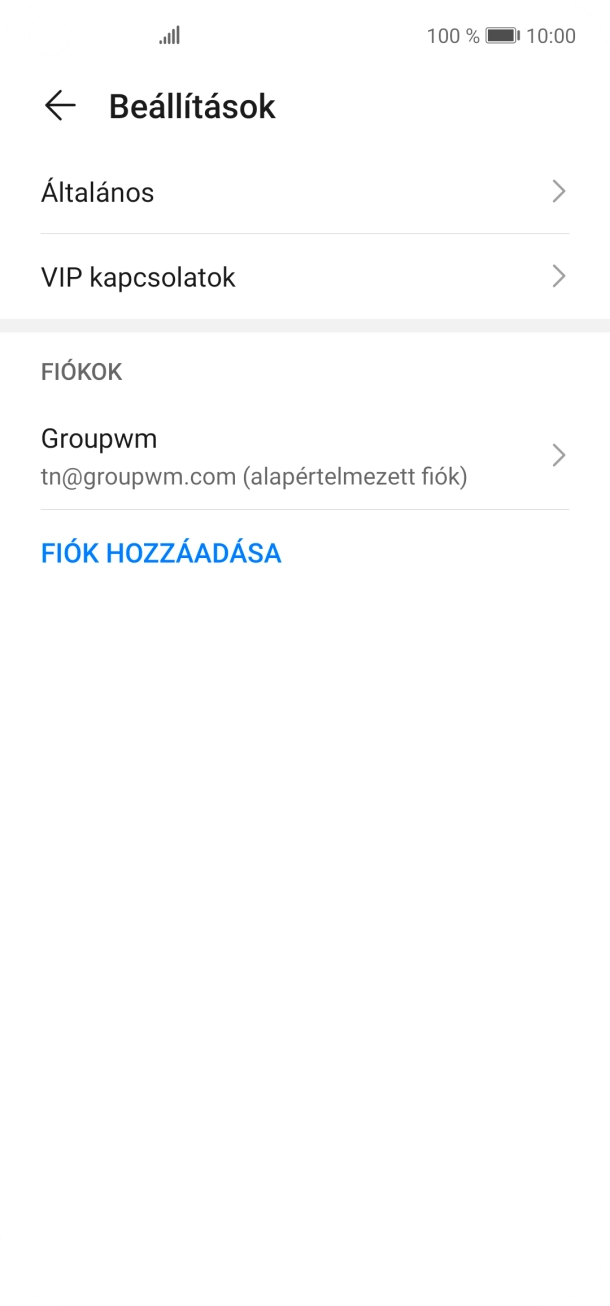 Kattints a kívánt e-mail-fiókra.