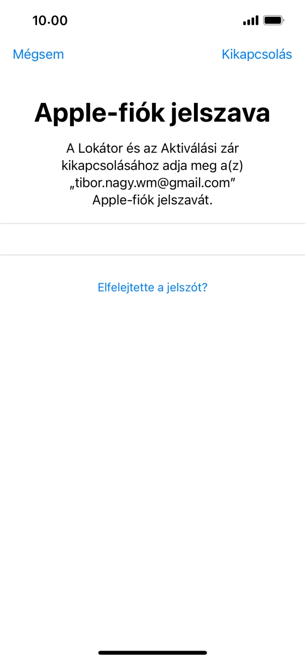Írd be az Apple ID-dhoz tartózó jelszót, és válaszd a Kikapcsolás lehetőséget. Várj egy kicsit, amíg a telefon visszaállítja a gyári beállításokat. A telefon konfigurálásához és ahhoz, hogy üzemkész állapotba hozd, kövesd a képernyőn megjelenő utasításokat. Írd be az Apple ID-dhoz tartózó jelszót, és válaszd a Kikapcsolás lehetőséget. Várj egy kicsit, amíg a telefon visszaállítja a gyári beállításokat. A telefon konfigurálásához és ahhoz, hogy üzemkész állapotba hozd, kövesd a képernyőn megjelenő utasításokat.