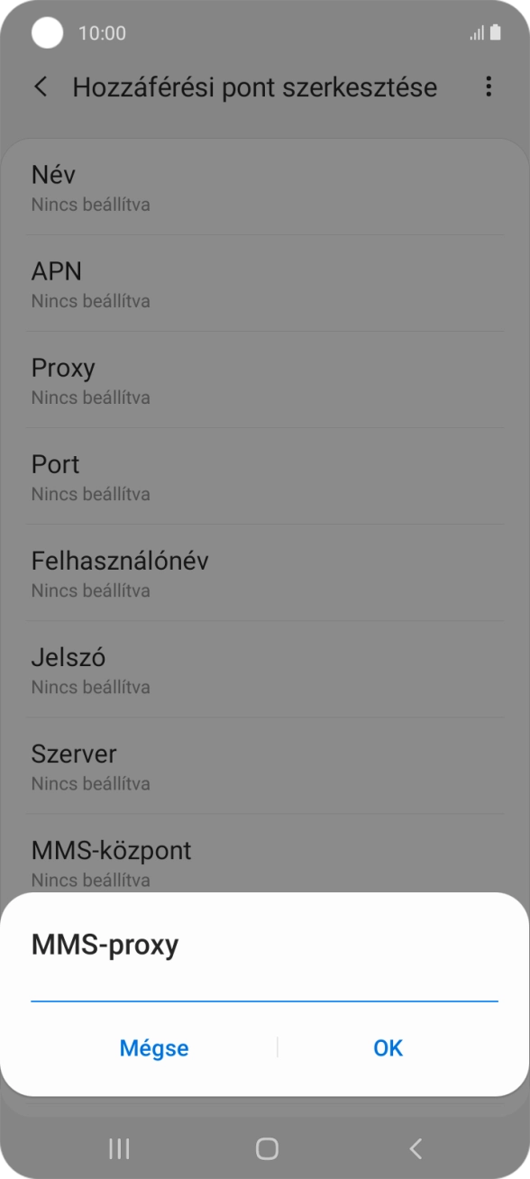 Írd be azt, hogy 80.244.097.002, és válaszd az OK lehetőséget.