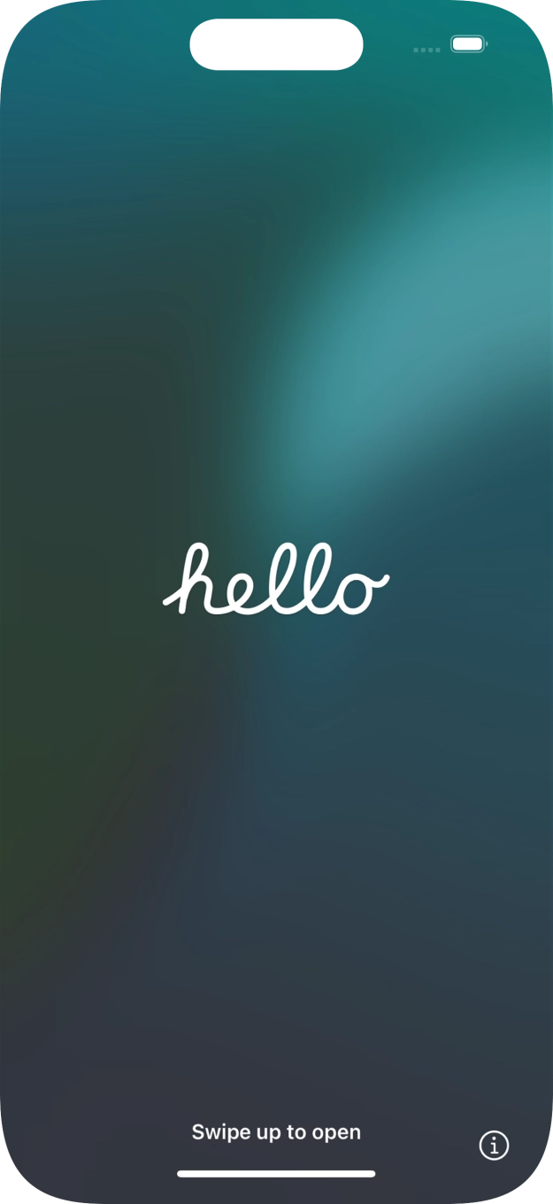 Húzd az ujjad felfelé a kijelző aljáról.