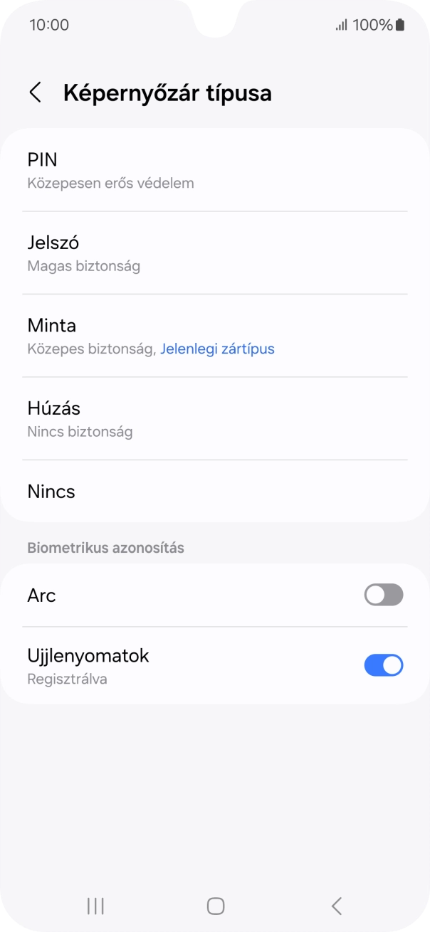 Válaszd a Nincs lehetőséget. Válaszd a Nincs lehetőséget.