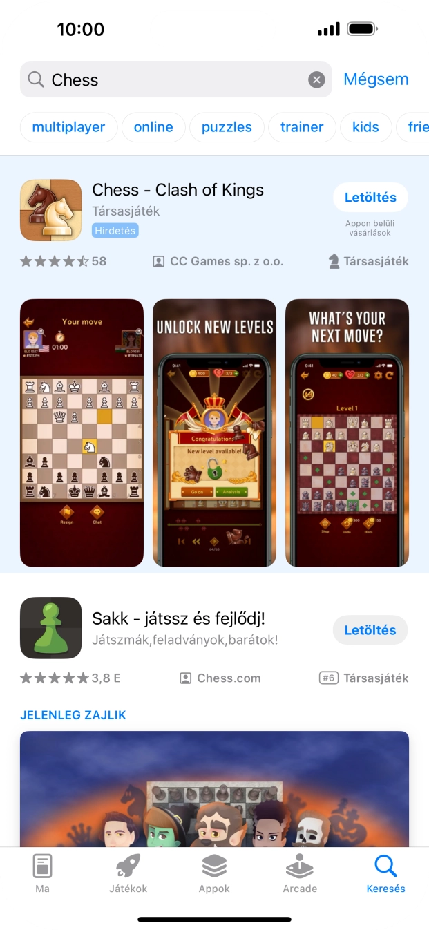 Kattints a kívánt alkalmazásra.