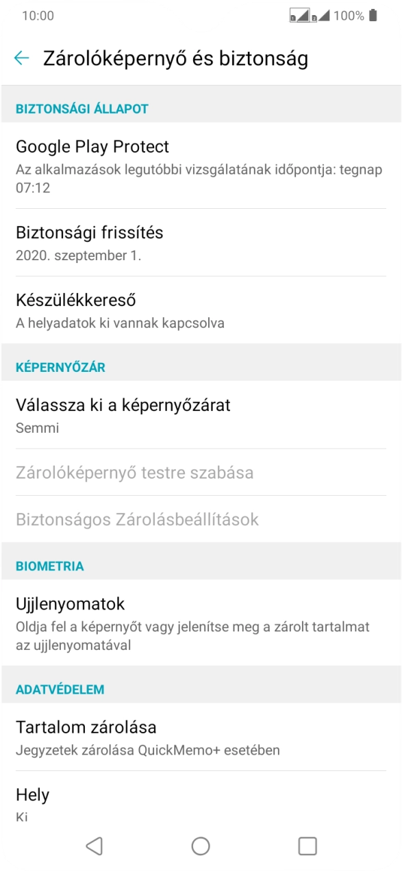 A befejezéshez, és ahhoz, hogy visszatérhess a főképernyőhöz, nyomd meg a főgombot.