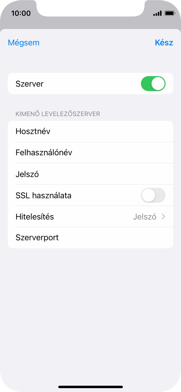 Válaszd a Hitelesítés lehetőséget.