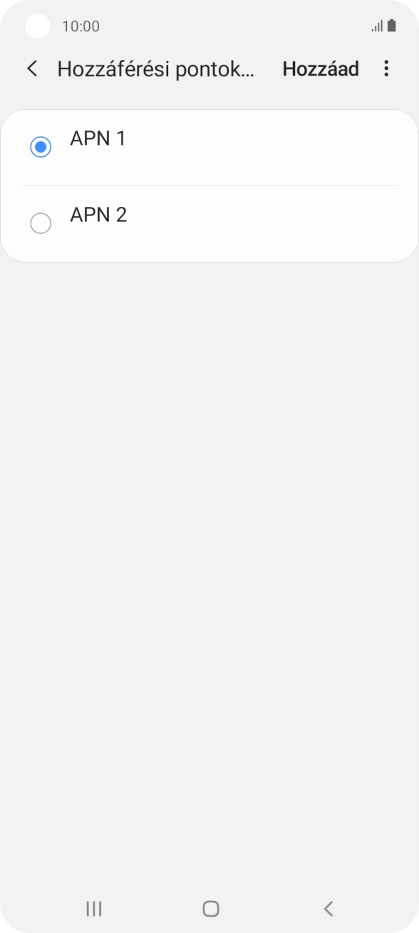 Kattints a kívánt adatkapcsolat melletti mezőre, hogy aktiváld azt.