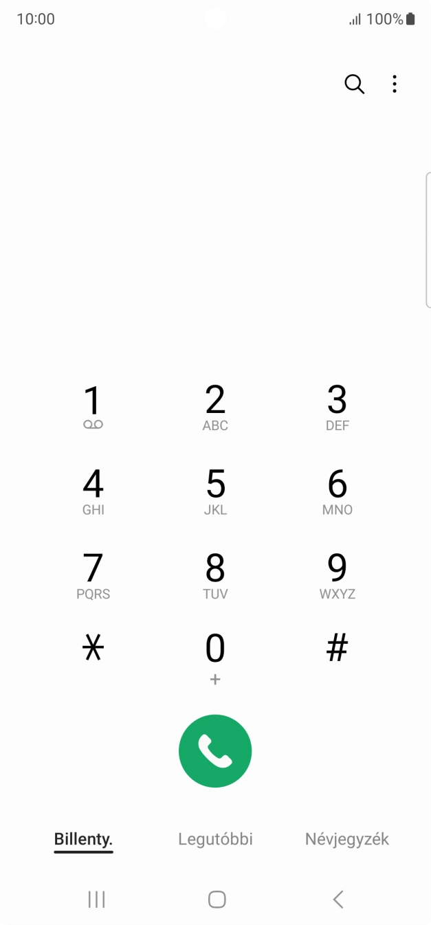 Kattints a menü ikonra.