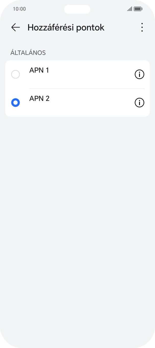 Húzd az ujjad felfelé a kijelző aljáról, hogy visszatérj a kezdőképernyőhöz.