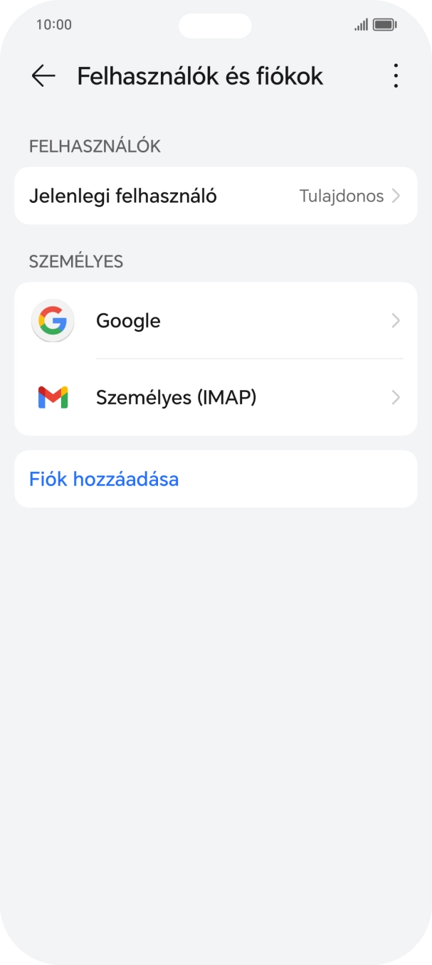 Húzd az ujjad felfelé a kijelző aljáról, hogy visszatérj a kezdőképernyőhöz.
