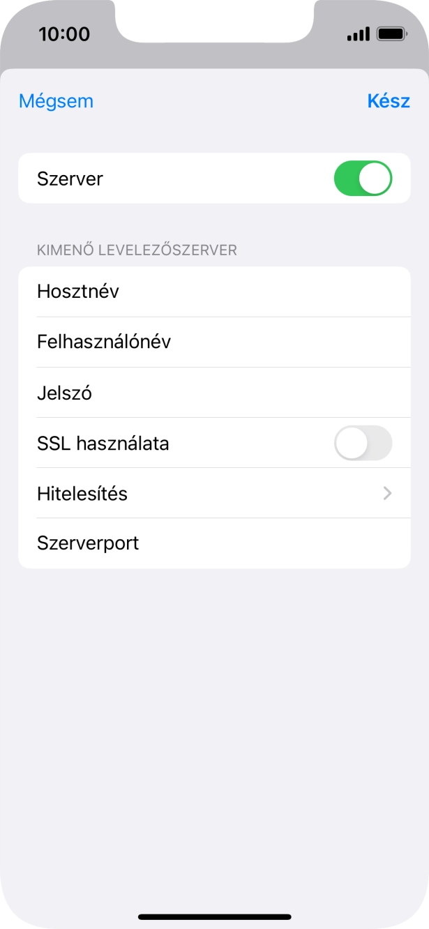 Kattints az „SSL használata” melletti csúszkára a funkció bekapcsolásához.