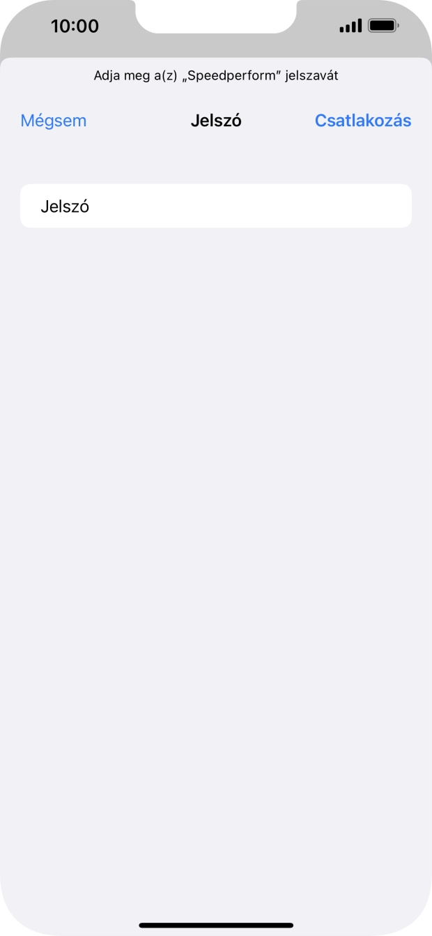 Válaszd a Csatlakozás lehetőséget. Válaszd a Csatlakozás lehetőséget.