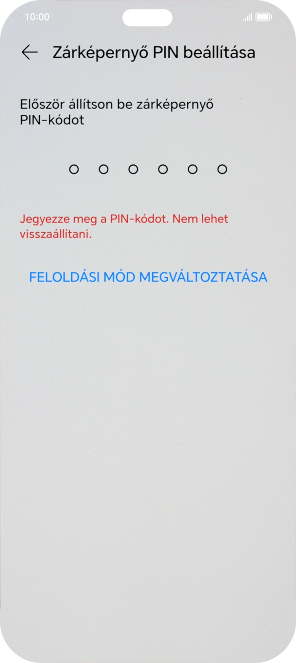 Válaszd a FELOLDÁSI MÓD MEGVÁLTOZTATÁSA lehetőséget.