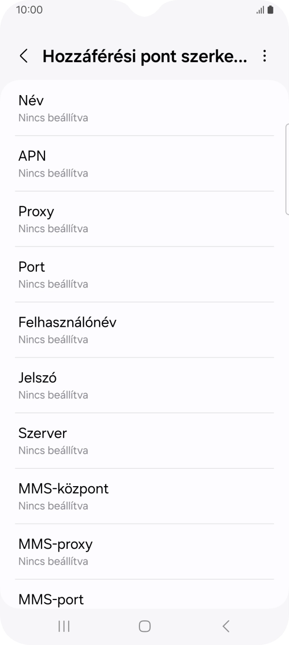 Válaszd a Név lehetőséget.